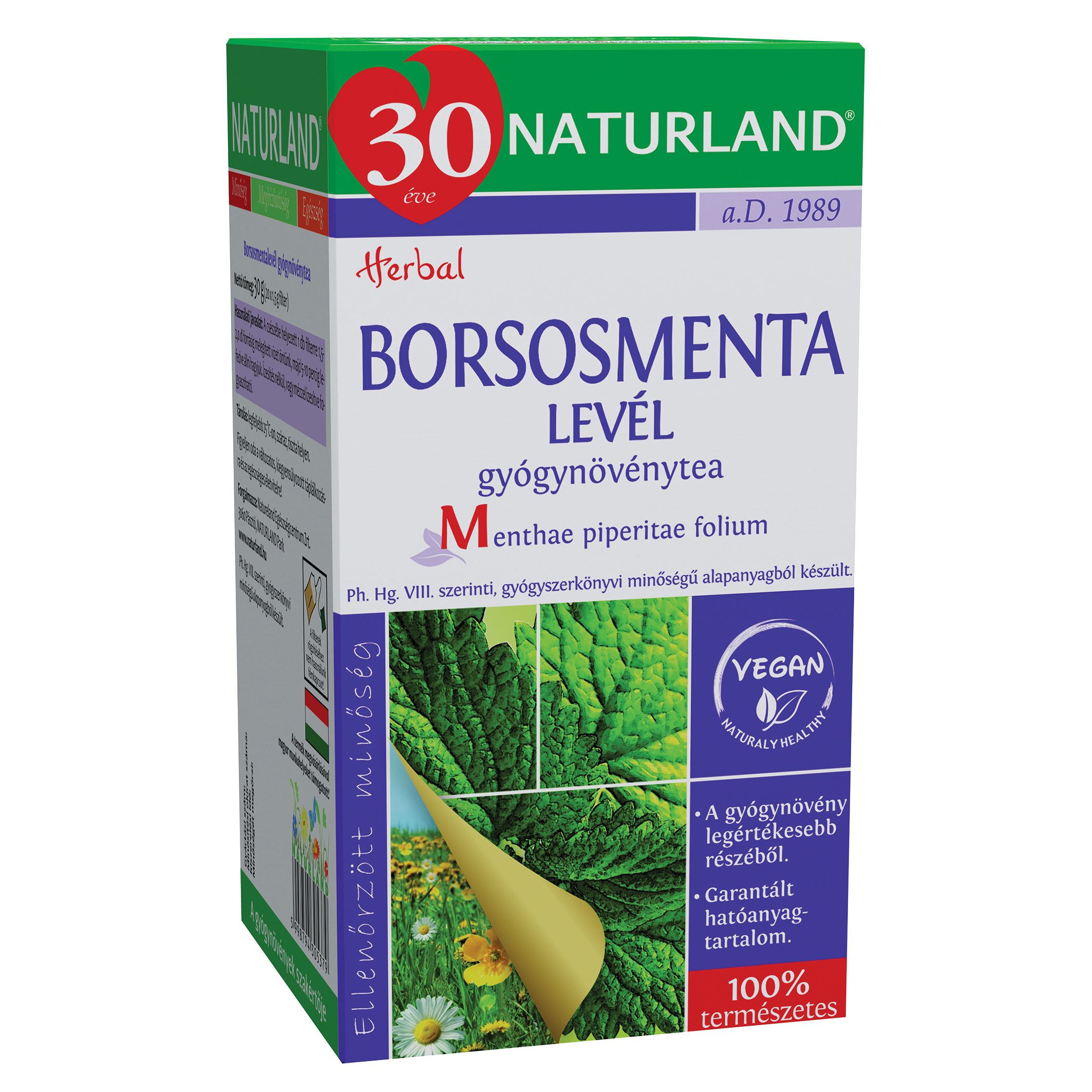 Tea naturland Gyógynövény 30g Borsmenta
